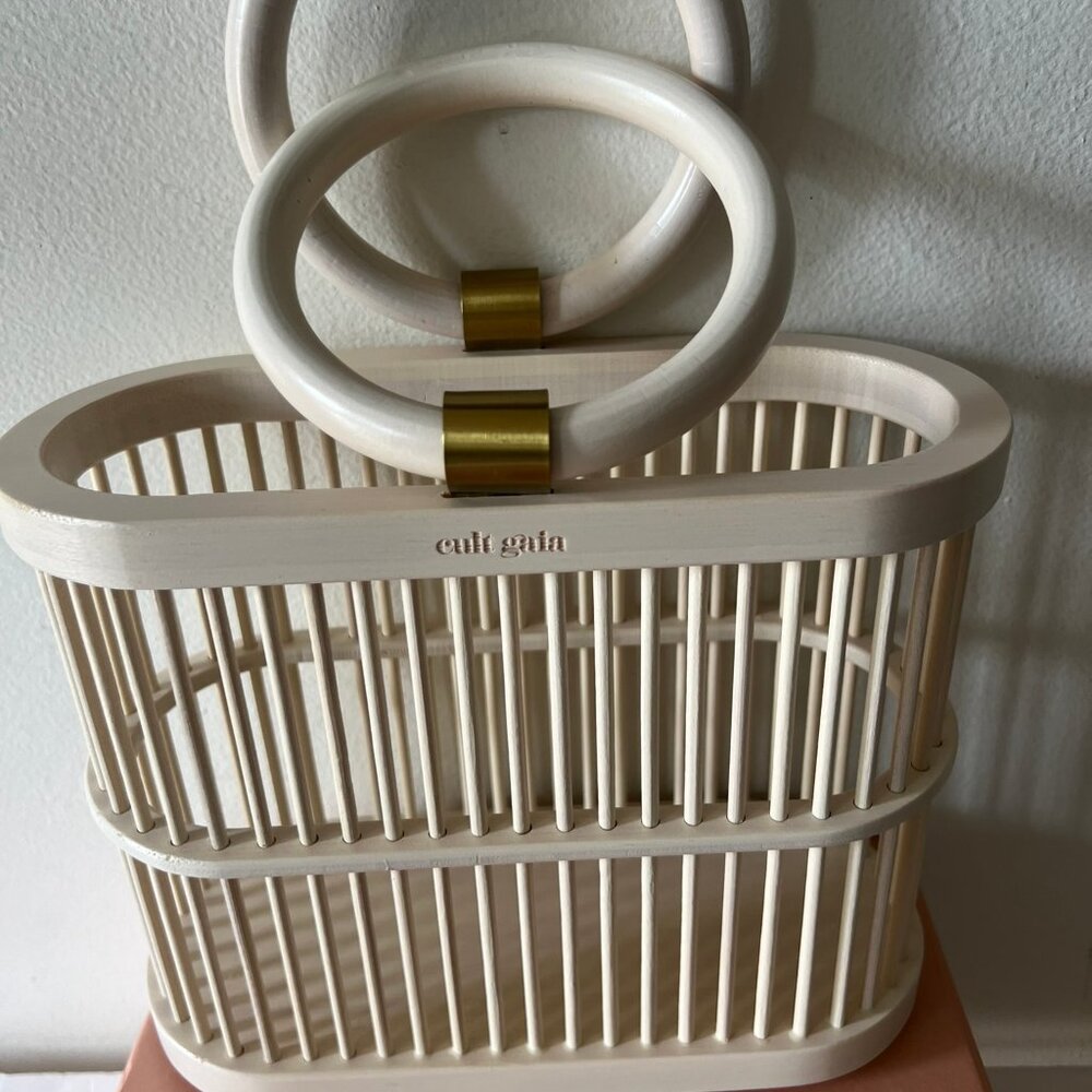NEW CULT GAIA MINI COCO BAMBOO TOTE BAG - Picture 2 of 7